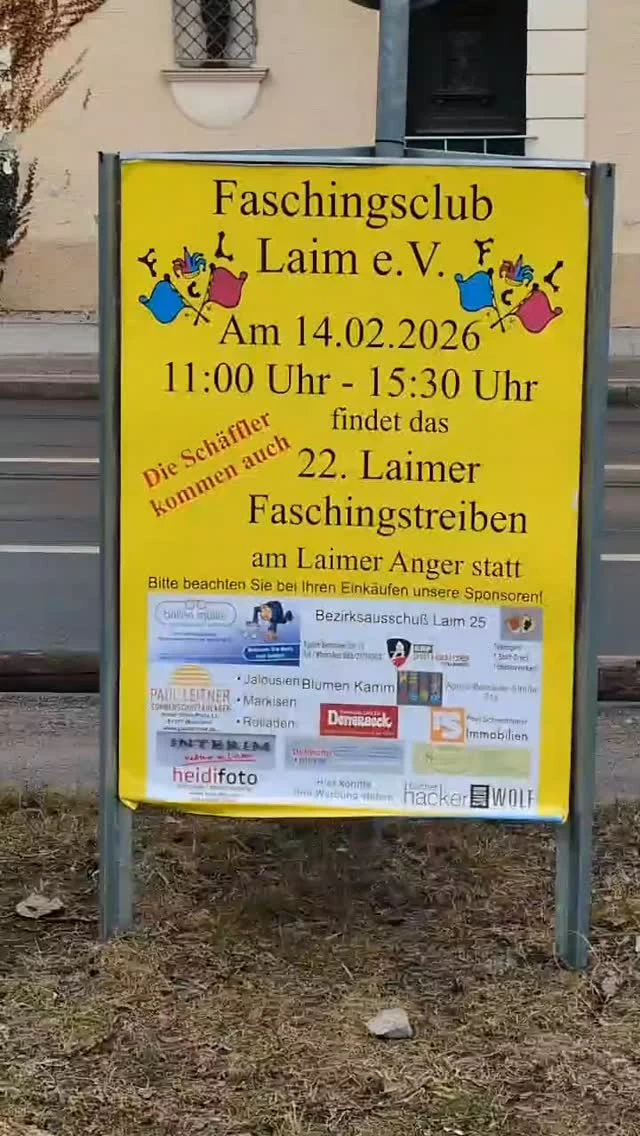 Jetzt geht's los mit dem 22. Faschingstreiben 🥳🎊✨

#faschingsclublaim #faschinginmünchen #2026 #faschingstreiben #jetztgehtslos